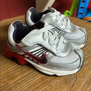 Nike Silver / Black  and red Kids' Sneakers